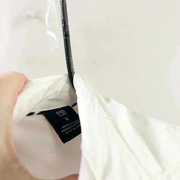 Scotch & soda white belted tie front blouse small - Picture 4 of 6